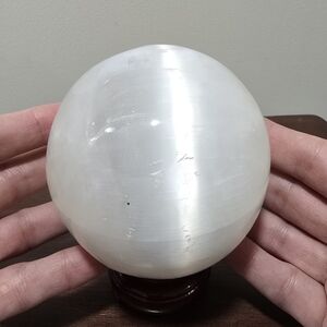 2.3 lbs Selenite Crystal Sphere #A 94 mm